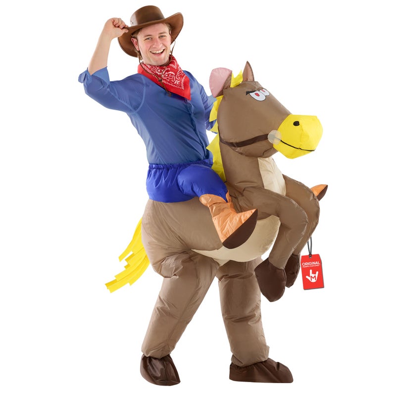 Morphsuits Morph Inflatable Horse Costume Adult, Blowup Riding Horse Costume, Halloween Costumes For Men, One Size - Image 1